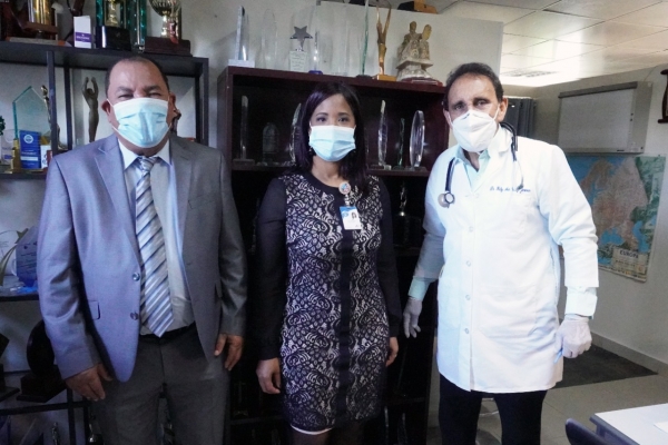 Directora del Centro de Gastroenterología Ciudad Sanitaria visita clínica Cruz Jiminián